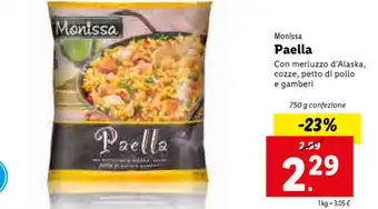 Lidl Paella 750g offerta