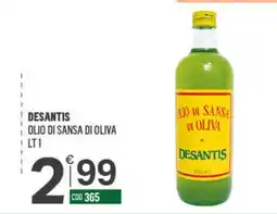 Tutto Risparmio Cash&Carry Olio di sansa di oliva Desantis offerta