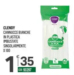 Tutto Risparmio Cash&Carry Cannucce bianche Clendy offerta