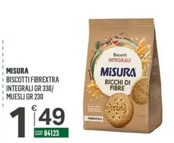 Biscotti integrali Misura