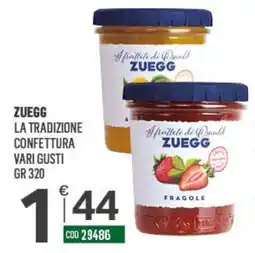 Tutto Risparmio Cash&Carry Confettura Zuegg offerta