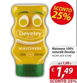 DiMeglio Maionese 100% naturale Develey offerta