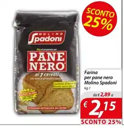 DiMeglio Farina per pane nero Molino Spadoni offerta