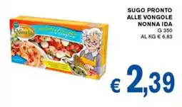 D'Italy Sugo pronto alle vongole nonna Ida offerta
