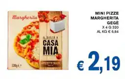 D'Italy Mini pizze margherita GEGÈ offerta
