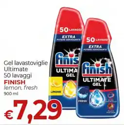 Supermercati Nonna Isa Gel lavastoviglie Ultimate FINISH offerta