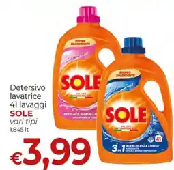 Supermercati Nonna Isa Detersivo lavatrice SOLE offerta