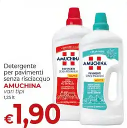 Supermercati Nonna Isa Detergente per pavimenti senza risciacquo Amuchina offerta