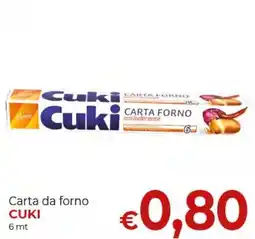 Supermercati Nonna Isa Carta da forno CUKI offerta
