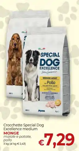 Supermercati Nonna Isa Crocchette Special Dog Excellence medium MONGE offerta
