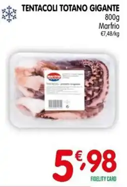 D'Ambros Tentacoli totano gigante Marfrio offerta