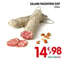 D'Ambros Salame piacentino dop intero offerta