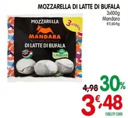D'Ambros Mozzarella di latte di bufala Mandara offerta