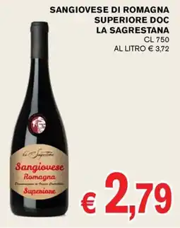D'Italy Sangiovese Romagna Superiore La Sagrestana offerta