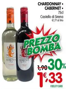 D'Ambros Chardonnay Cabernet Castello di Sirena offerta
