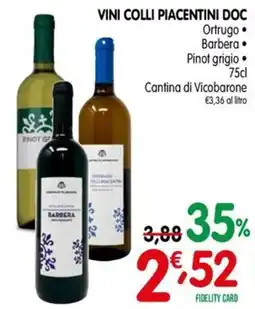 D'Ambros Vini Colli Piacentini DOC offerta