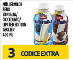 Supermercato Pollio Müller Milch Zero Vaniglia/ Cioccolato offerta
