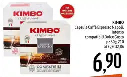 Emisfero Kimbo Capsule Caffè Espresso Napoli Intenso offerta