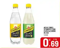 Ard Discount Acqua tonica Schweppes zero offerta