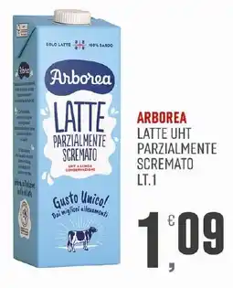 Maxipiù Arborea latte UHT parzialmente scremato offerta