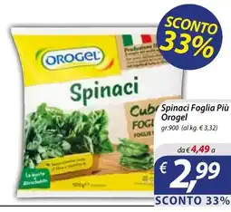DiMeglio Spinaci Foglia Più Orogel offerta