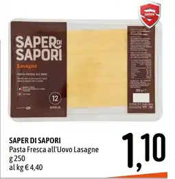 Emisfero Saper di Sapori Pasta Fresca all'Uovo Lasagne offerta