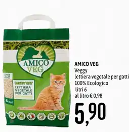 Emisfero Amico Veg Veggy lettiera vegetale per gatti offerta