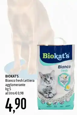 Emisfero Biokat's Bianco fresh Lettiera agglomerante offerta