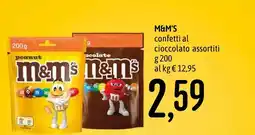 Emisfero M&M'S confetti al cioccolato assortiti offerta