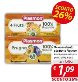 DiMeglio Omogeneizzato alla frutta Plasmon offerta