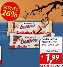 DiMeglio Kinder Bueno Ferrero offerta