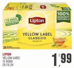 Maxipiù Lipton Yellow Label Tè Nero offerta