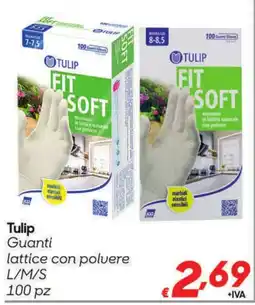 Pac Cash&Carry Tulip Guanti lattice con polvere offerta
