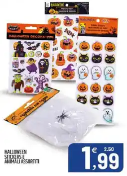 Ard Discount Halloween stickers e animali assortiti offerta