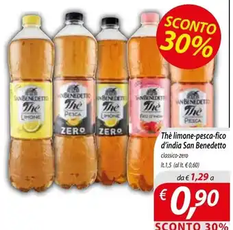 Thè limone-pesca-fico classico-zero San Benedetto