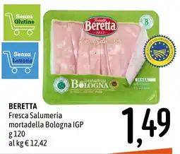 Emisfero Beretta Fresca Salumeria mortadella Bologna IGP offerta