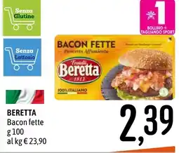 Emisfero Beretta Bacon fette offerta