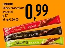 Emisfero Lindor Snack cioccolato assortiti offerta