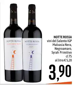 Emisfero Notte Rossa vini del Salento IGP offerta