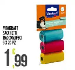 Netto Supermercati Vitakraft sacchetti raccoglifecei offerta