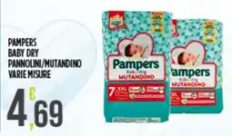 Netto Supermercati Pampers baby dry mutandino offerta