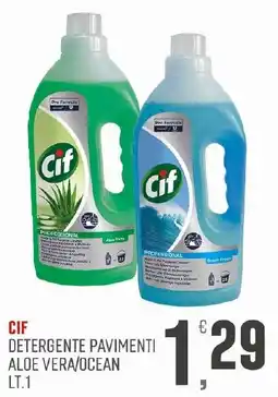 Maxipiù Cif Detergente Pavimenti Aloe Vera/Ocean offerta