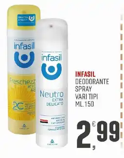 Maxipiù Infasil deodorante spray offerta