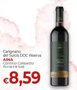 Maxi Nonna Isa Carignano del Sulcis DOC Riserva Aina offerta