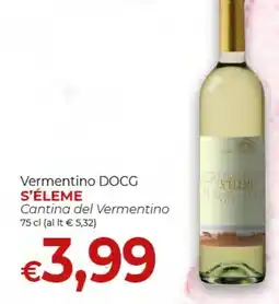 Maxi Nonna Isa Vermentino DOCG S'ÉLEME offerta