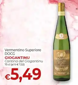 Maxi Nonna Isa Vermentino Superiore DOCG Giogantinu offerta