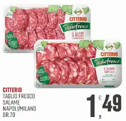 Maxipiù Citterio Taglio Fresco Salame Napoli/Milano offerta