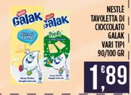 Euroesse Galak Tavoletta di cioccolato offerta