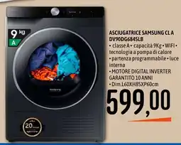 Emisfero Asciugatrice Samsung CLA offerta