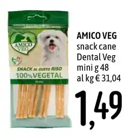 Emisfero AMICO VEG snack cane Dental Veg offerta
